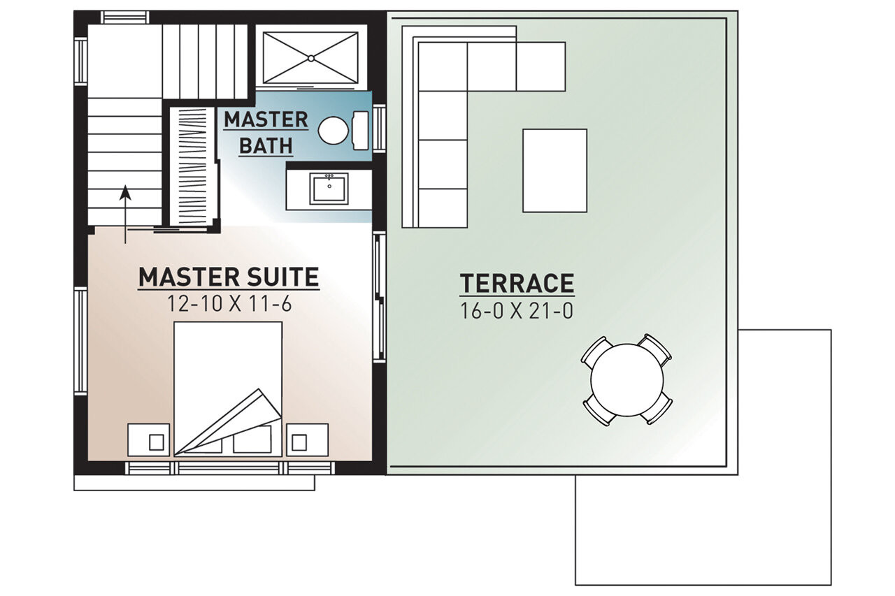 Modern House Plan - Joshua 93093 - 2nd Floor Plan