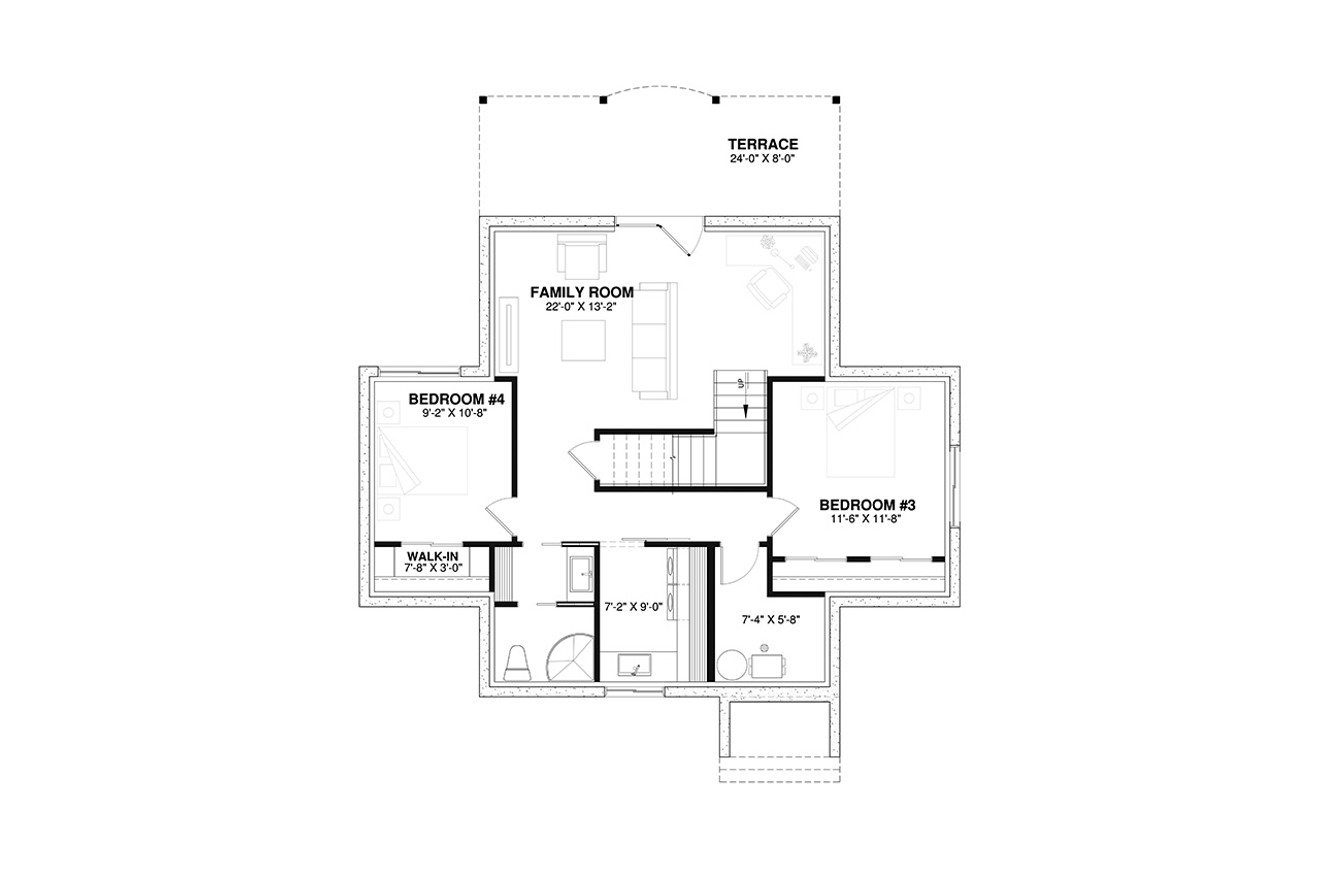 Cottage House Plan - Vistas 93211 - Basement Floor Plan