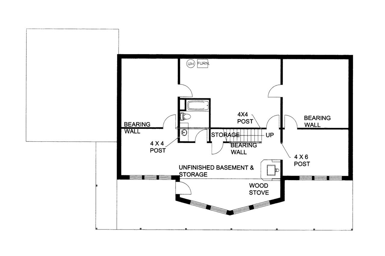 Craftsman House Plan - 93234 - Basement Floor Plan