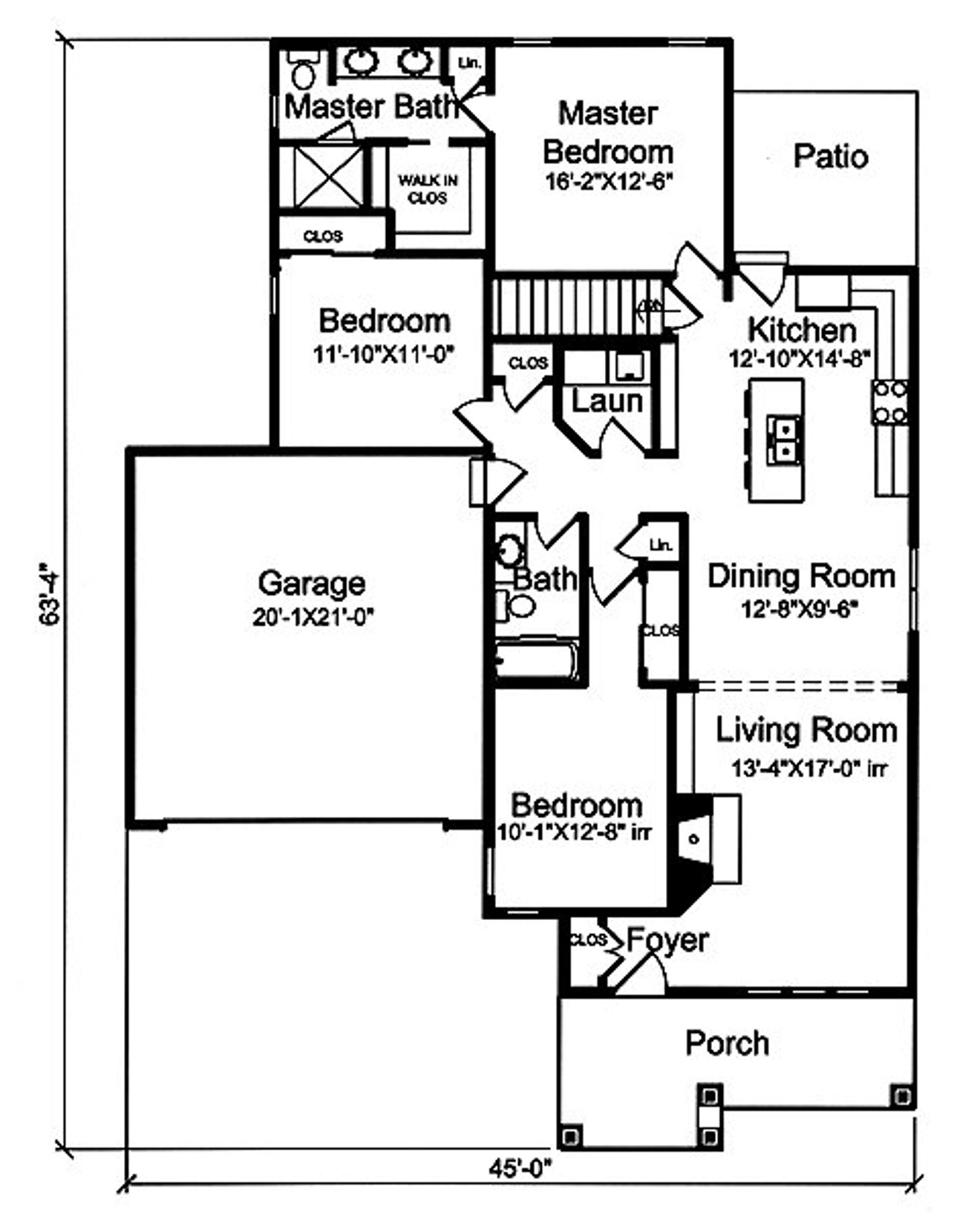 Cottage House Plan - Addison 93458 - 1st Floor Plan