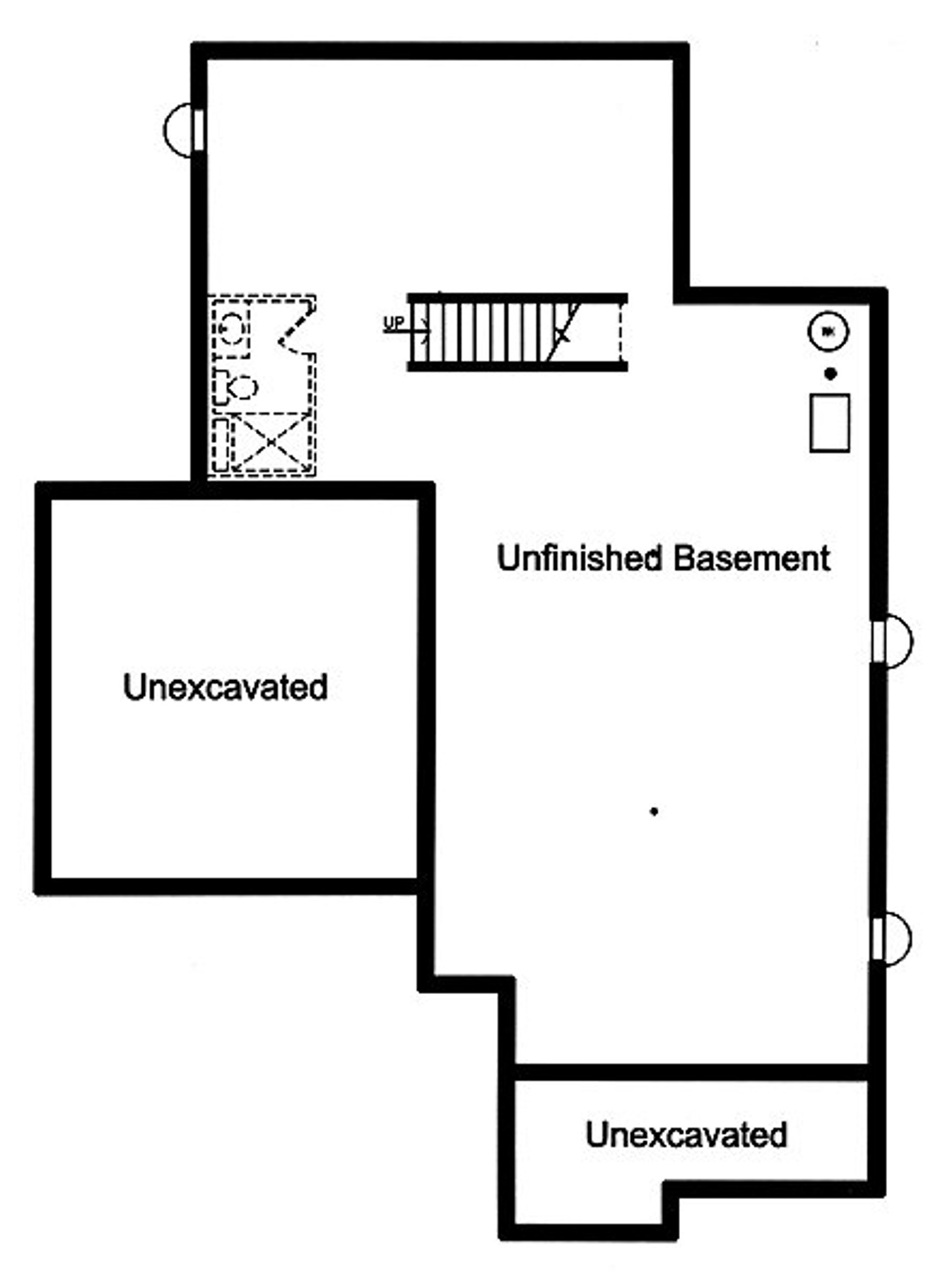 Secondary Image - Cottage House Plan - Addison 93458 - Basement Floor Plan