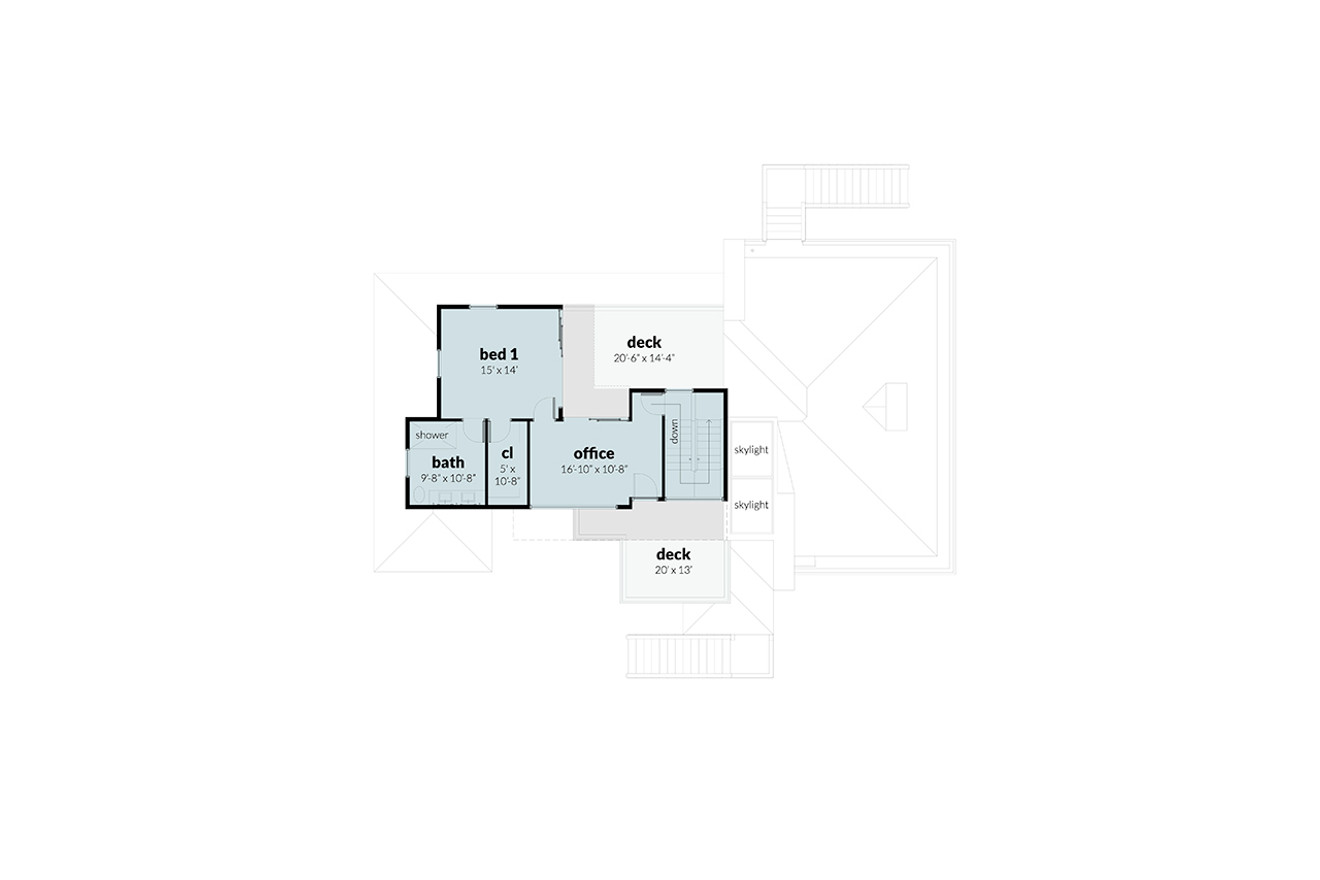 Modern House Plan - Niagara 93481 - 2nd Floor Plan