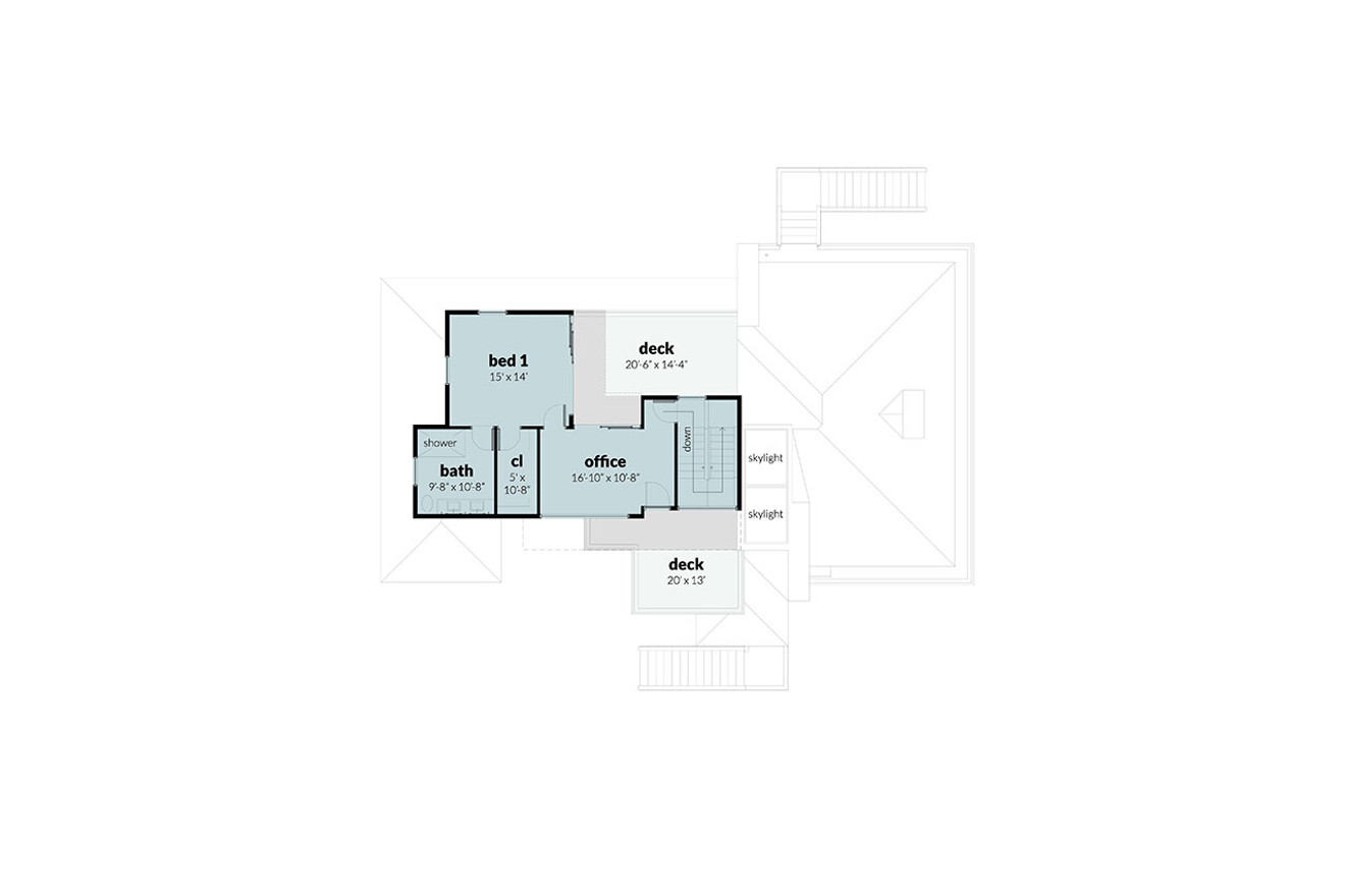 Modern House Plan - Niagara 93481 - 2nd Floor Plan