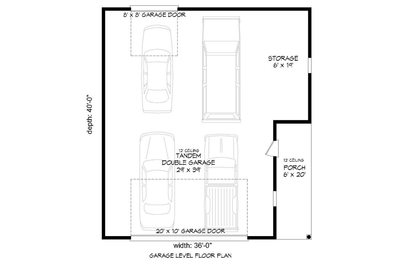 Traditional House Plan - 93545 - 1st Floor Plan