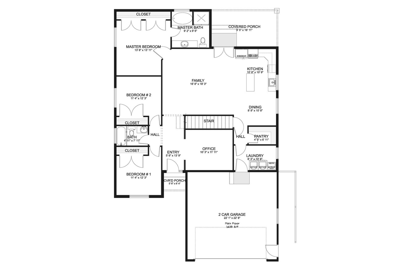 Country House Plan - Van Wagoner 93793 - 1st Floor Plan