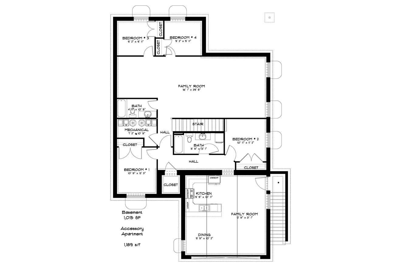 Country House Plan - Van Wagoner 93793 - Basement Floor Plan