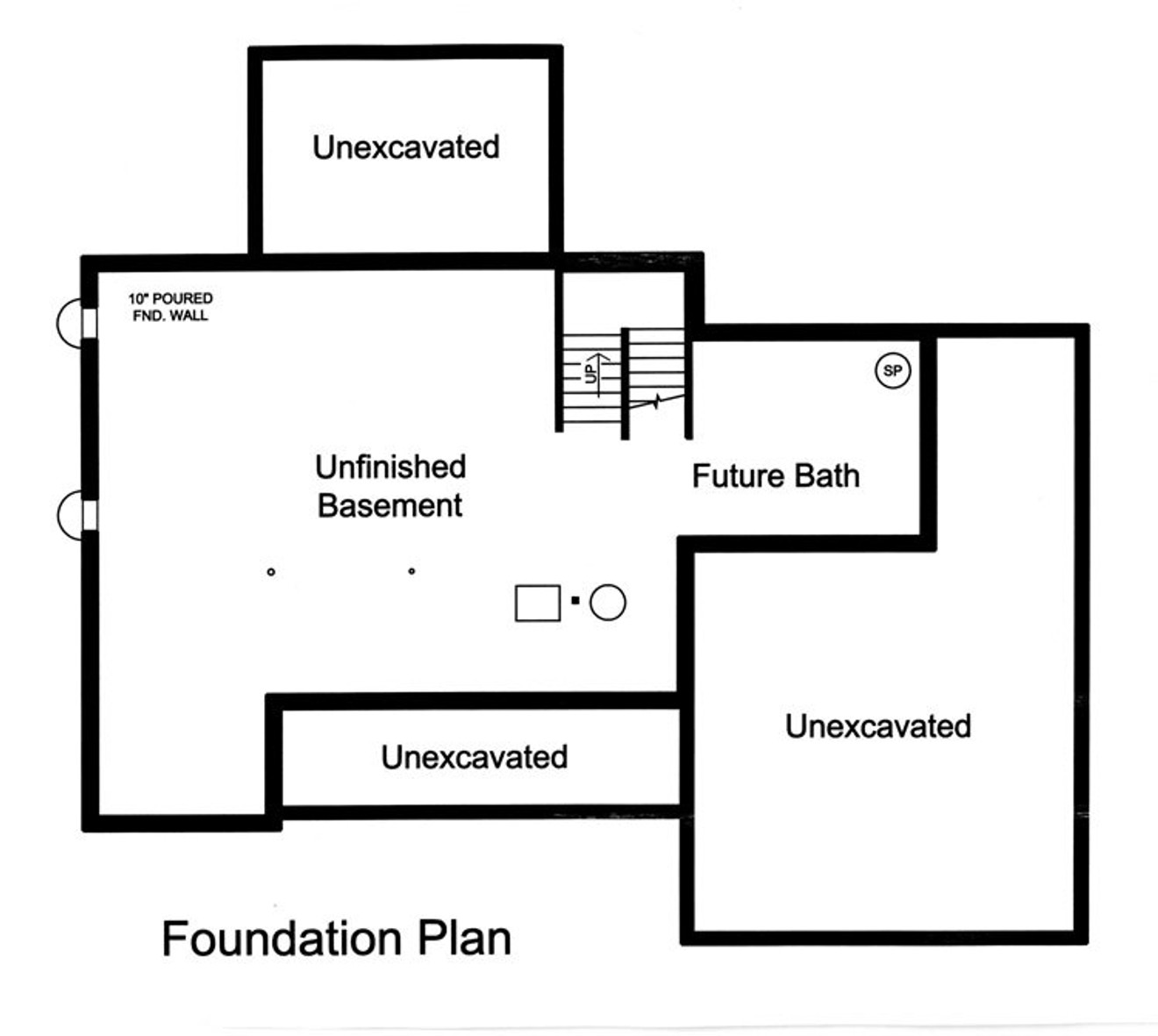 Colonial House Plan - Sweetbriar 94014 - Basement Floor Plan