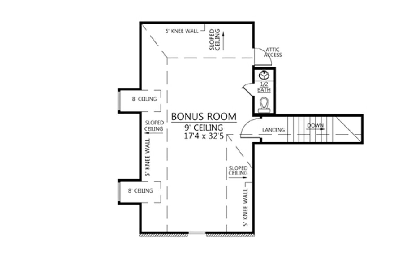Secondary Image - European House Plan - Southerner 95383 - 2nd Floor Plan