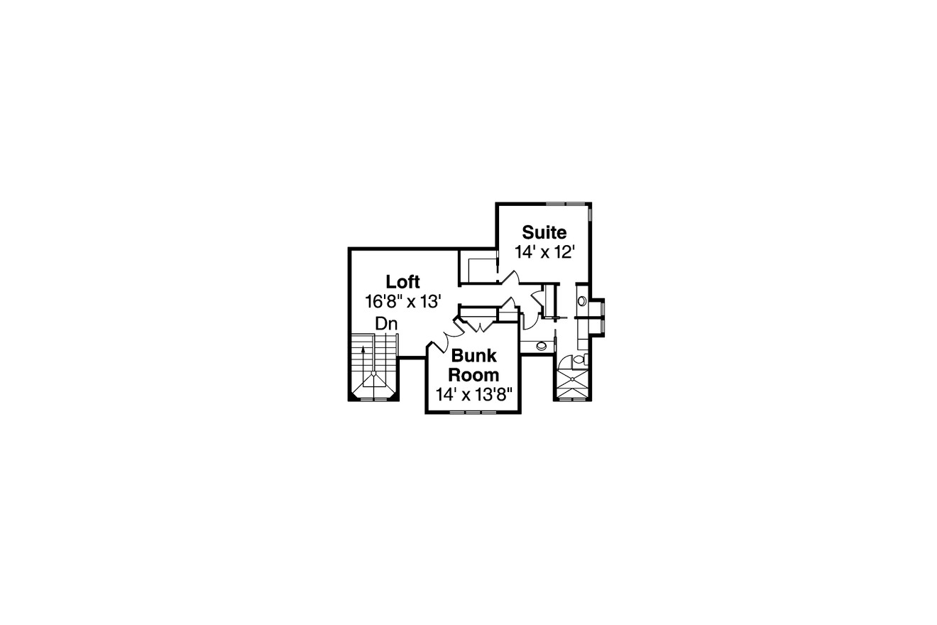 Craftsman House Plan - Barnhart 96262 - 2nd Floor Plan