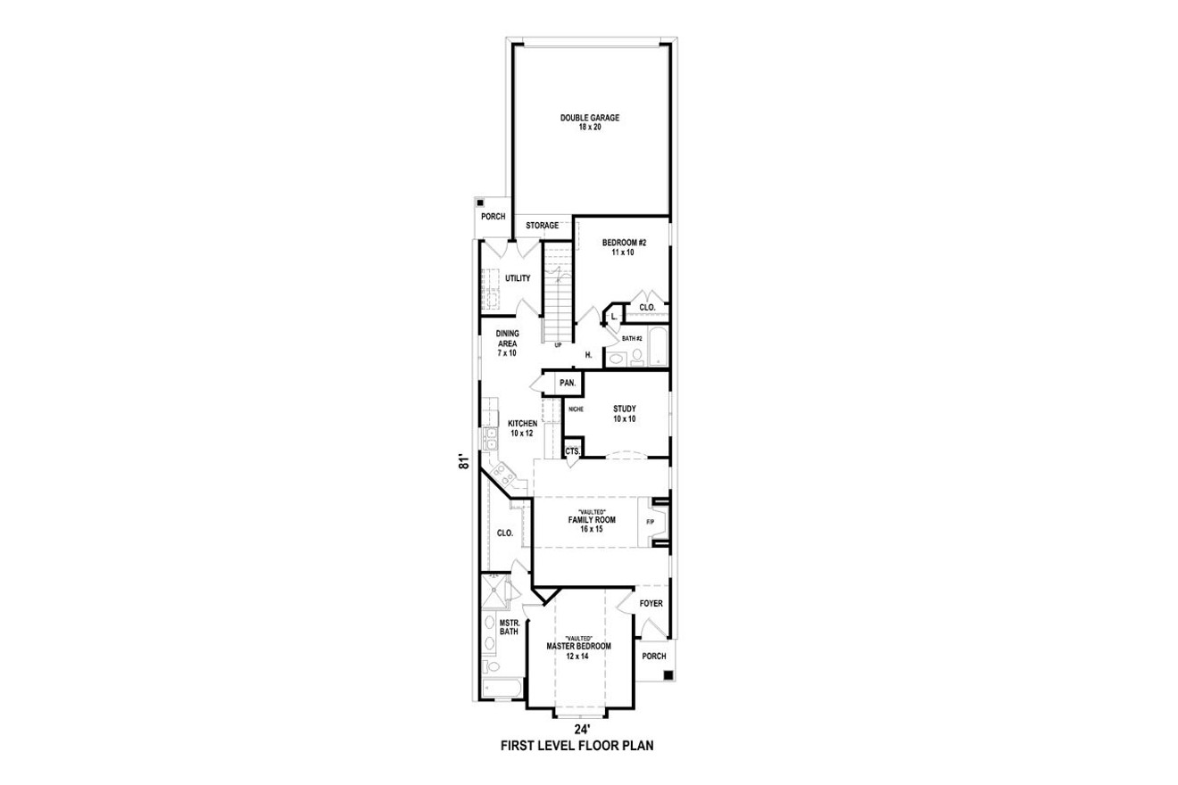 Cottage House Plan - 96409 - 1st Floor Plan