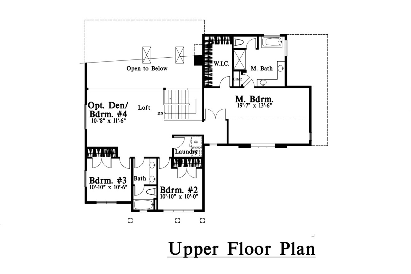 Traditional House Plan - 96892 - 2nd Floor Plan