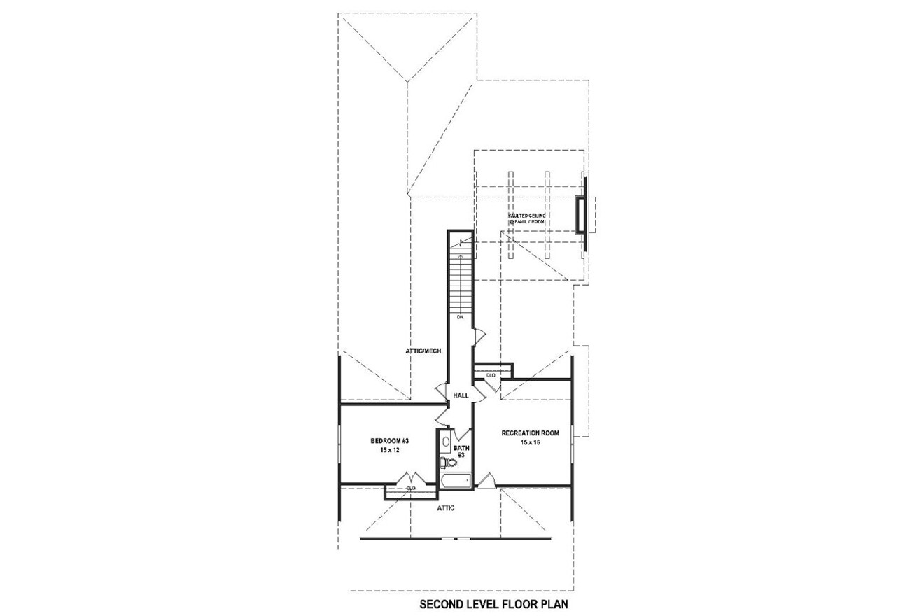 Secondary Image - Bungalow House Plan - 97259 - 2nd Floor Plan