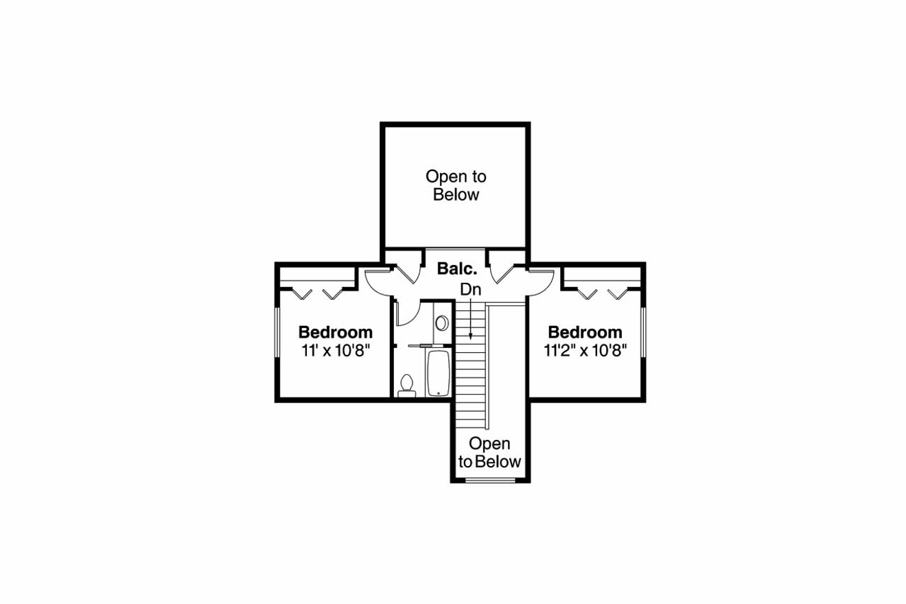 Secondary Image - Craftsman House Plan - Holshire 97507 - 2nd Floor Plan