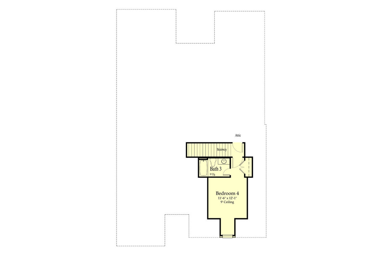 Secondary Image - European House Plan - 98147 - 2nd Floor Plan