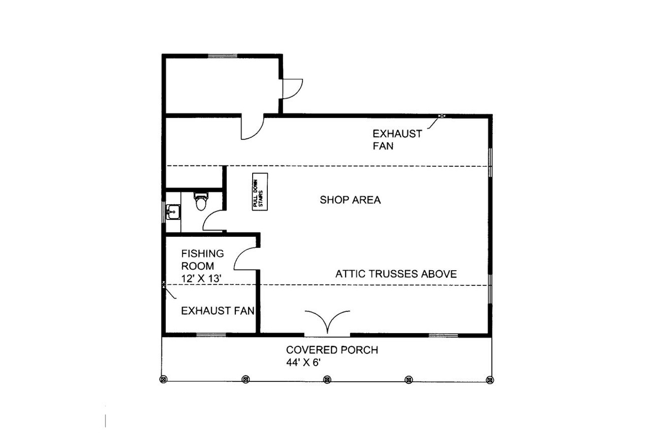 Traditional House Plan - 98632 - 1st Floor Plan