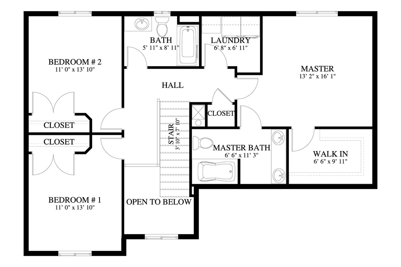 Secondary Image - Traditional House Plan - Milgate 98802 - 2nd Floor Plan