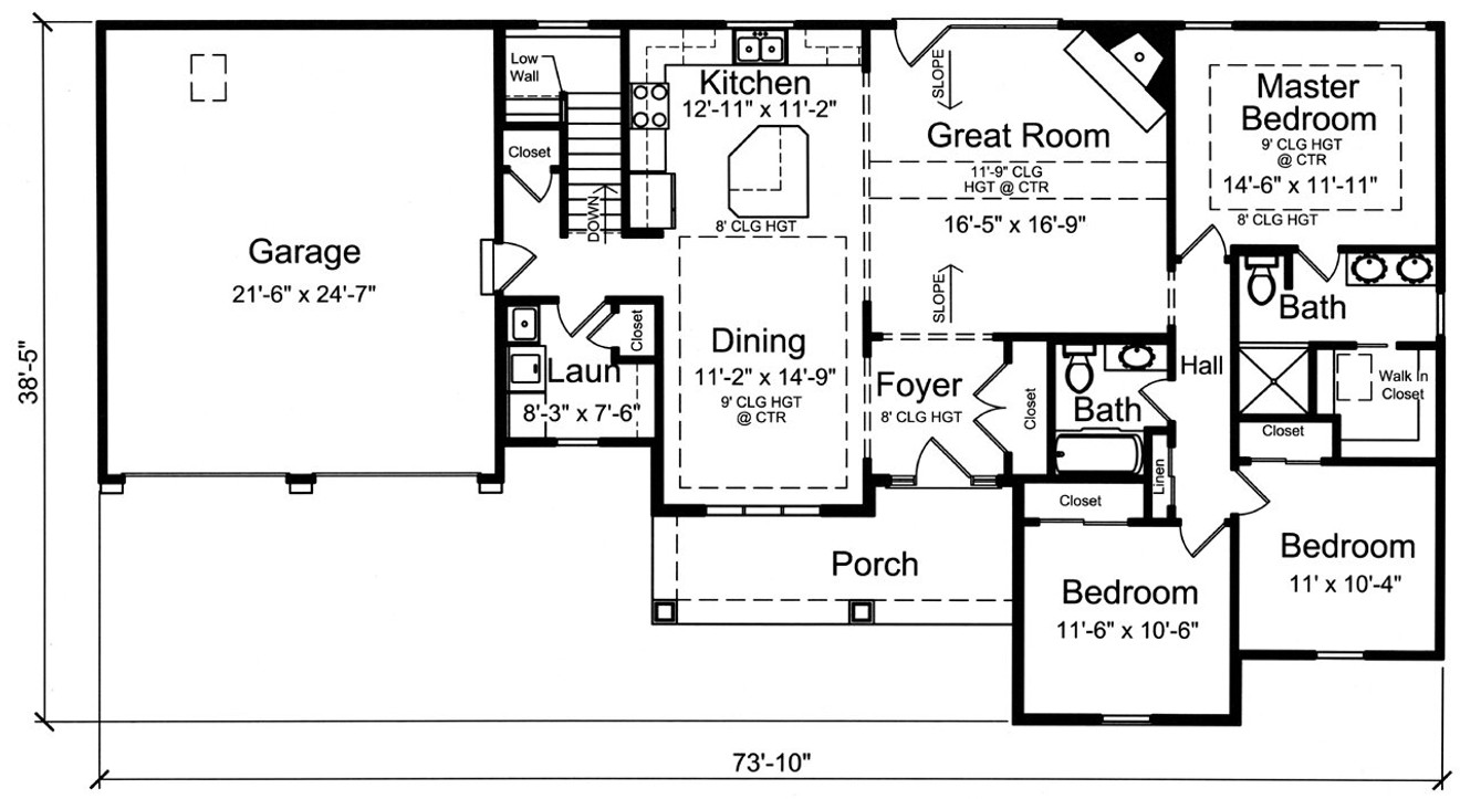 Cottage House Plan - Corinne 99127 - 1st Floor Plan