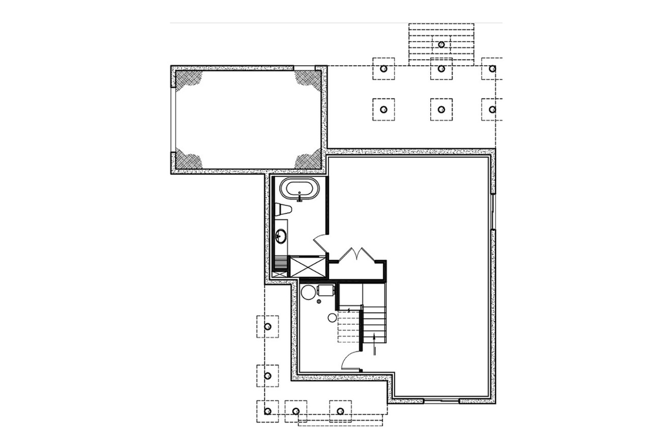 Traditional House Plan - Bellamy 99211 - Basement Floor Plan