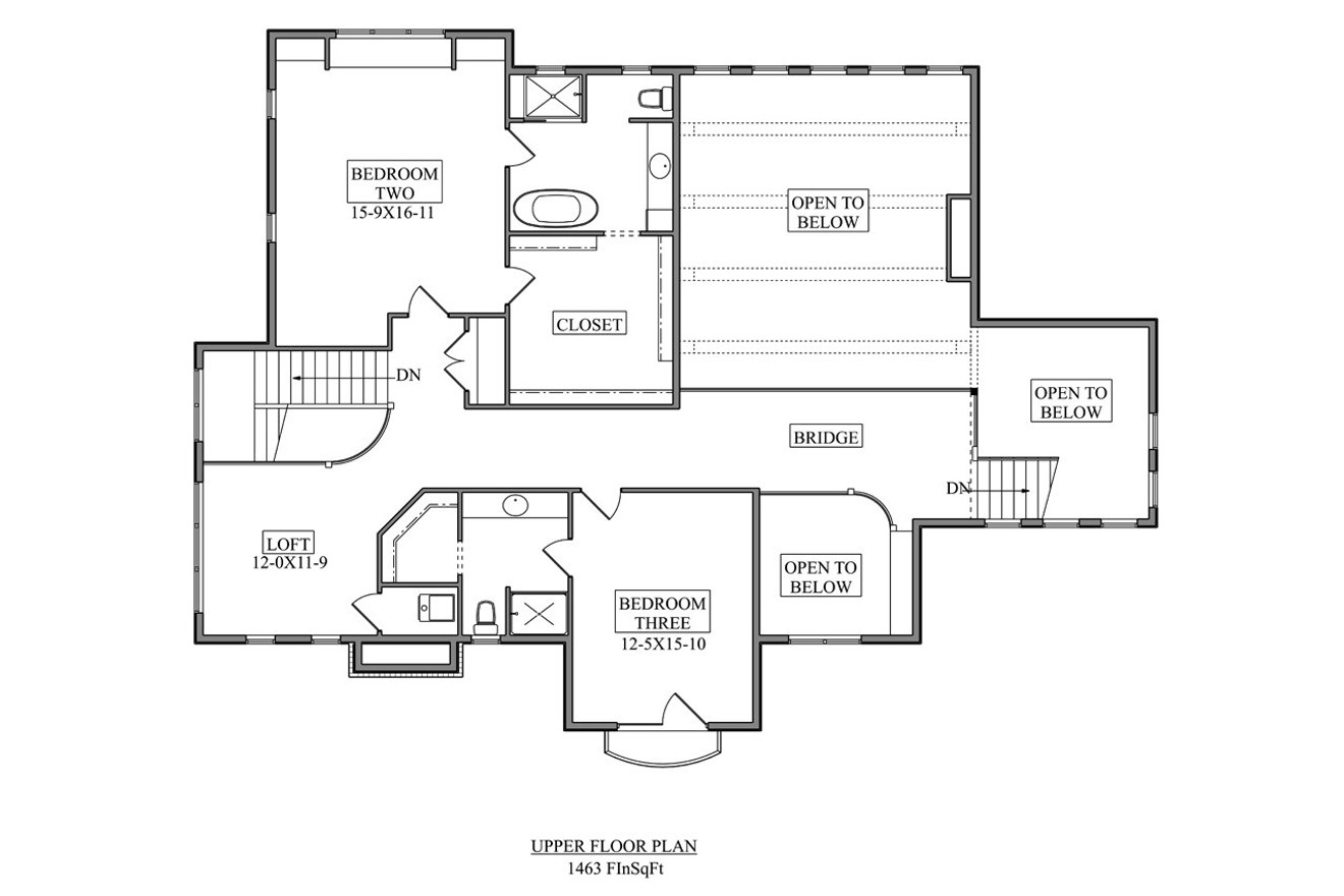 Tuscan House Plan - Valencia Road 99381 - 2nd Floor Plan