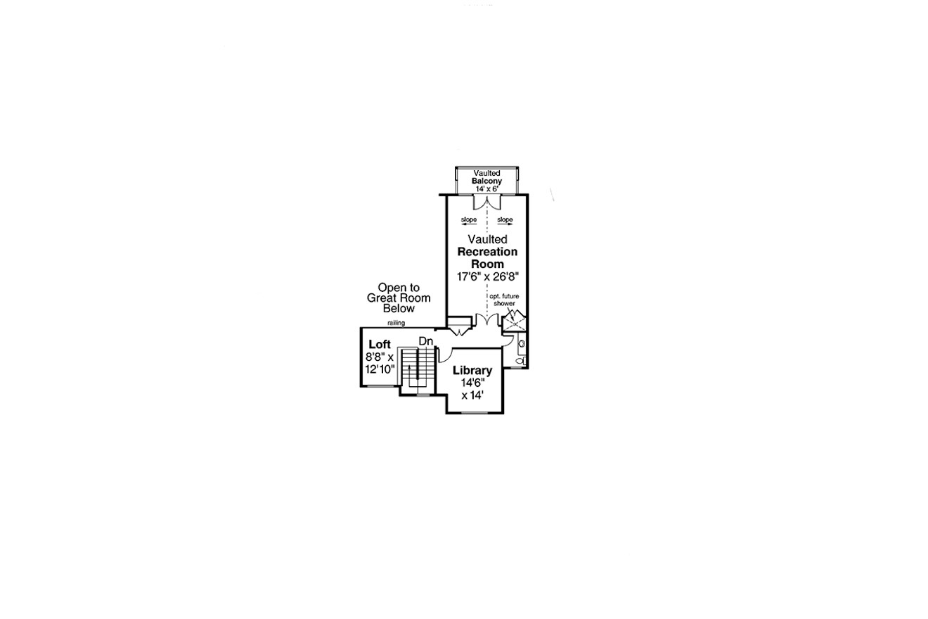 Craftsman House Plan - Concord 99415 - 2nd Floor Plan