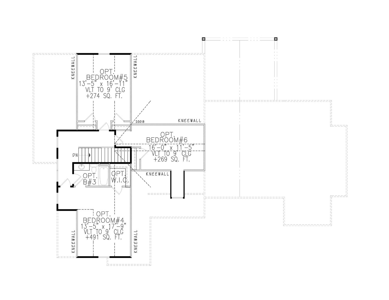 Farmhouse House Plan - Silverton Falls A 43264 - Optional Floor Plan