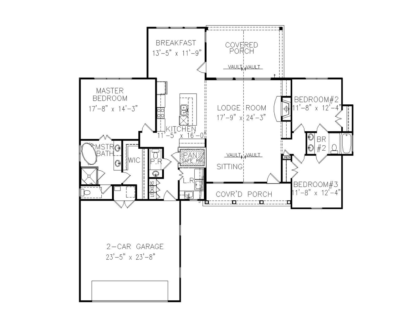 Farmhouse House Plan - Silverton 43245 - 1st Floor Plan