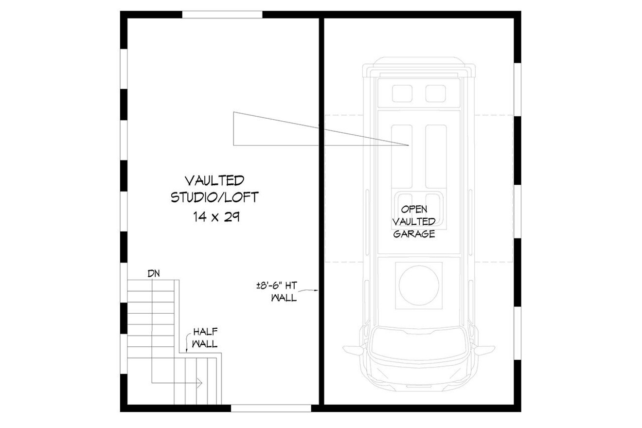 Secondary Image - Contemporary House Plan - 56007 - 2nd Floor Plan