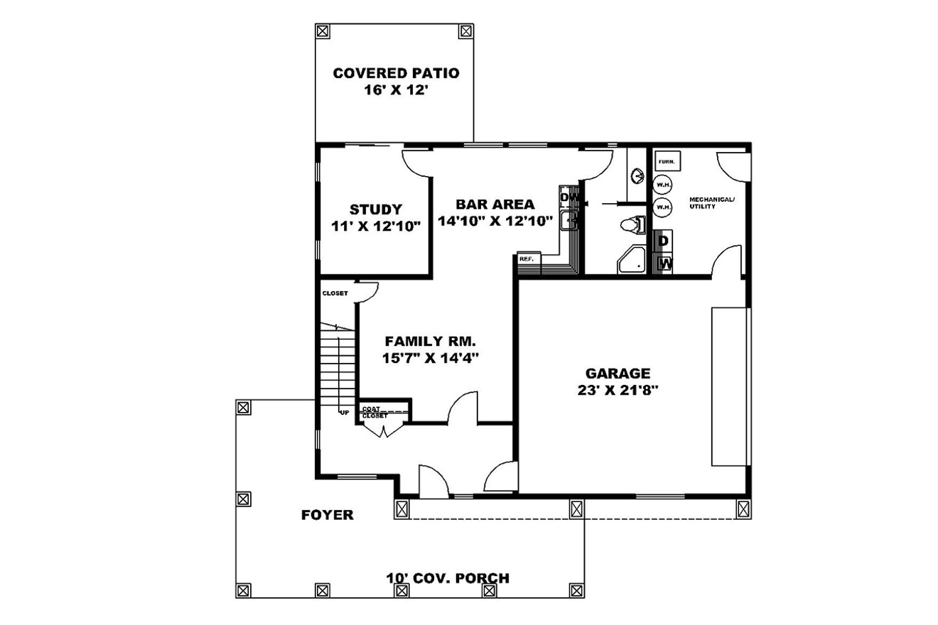 Contemporary House Plan - 61942 - Other Floor Plan