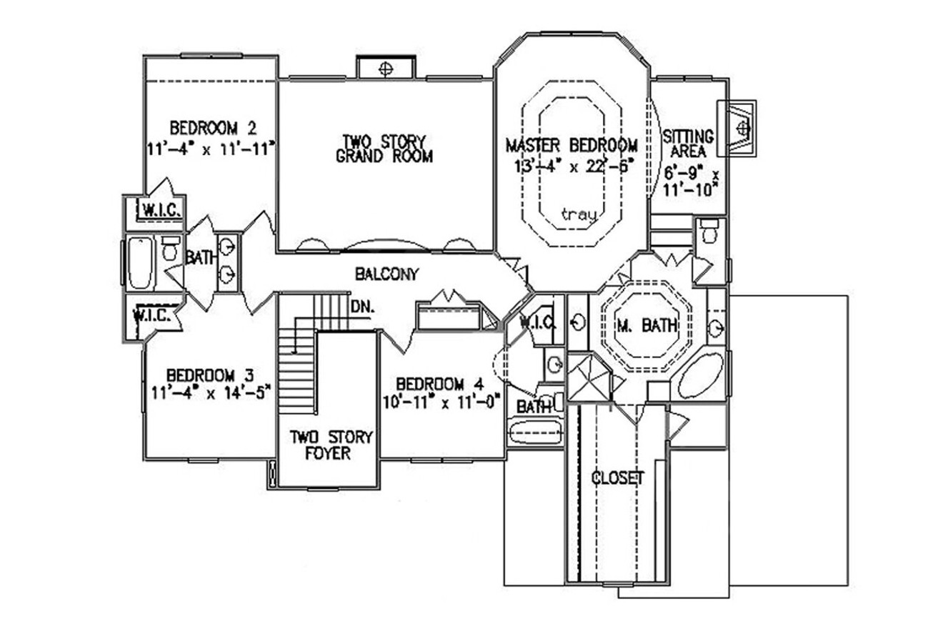 Secondary Image - Craftsman House Plan - Astoria 65238 - 2nd Floor Plan