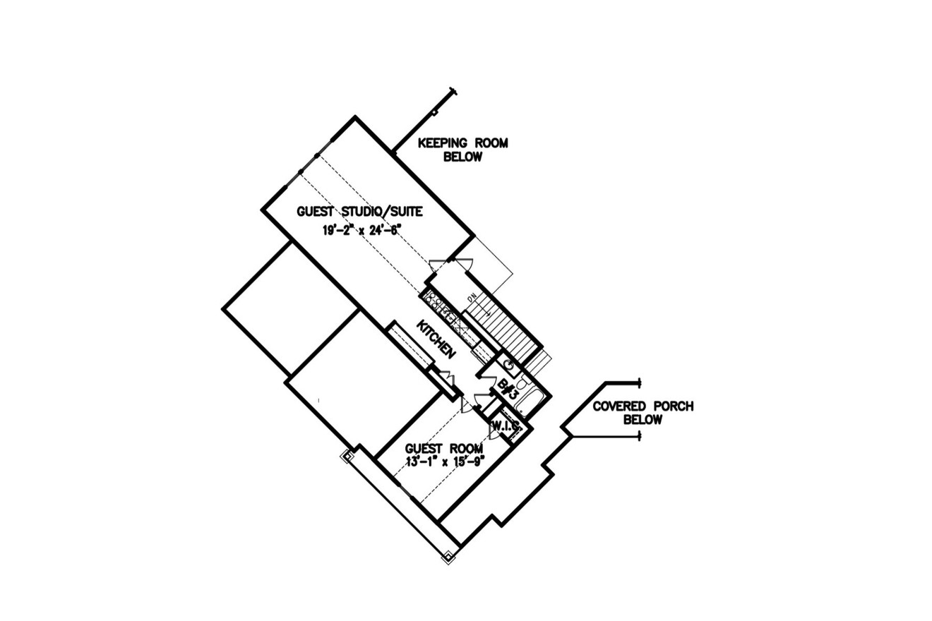 Craftsman House Plan - Amicalola Cottage 95207 - 2nd Floor Plan
