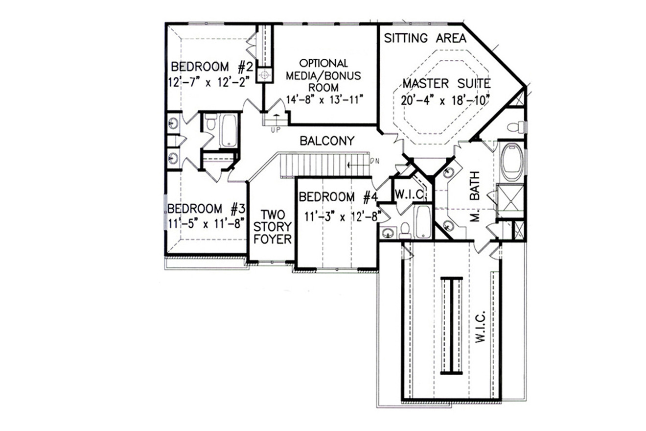 Secondary Image - European House Plan - Edenshire 98862 - 2nd Floor Plan