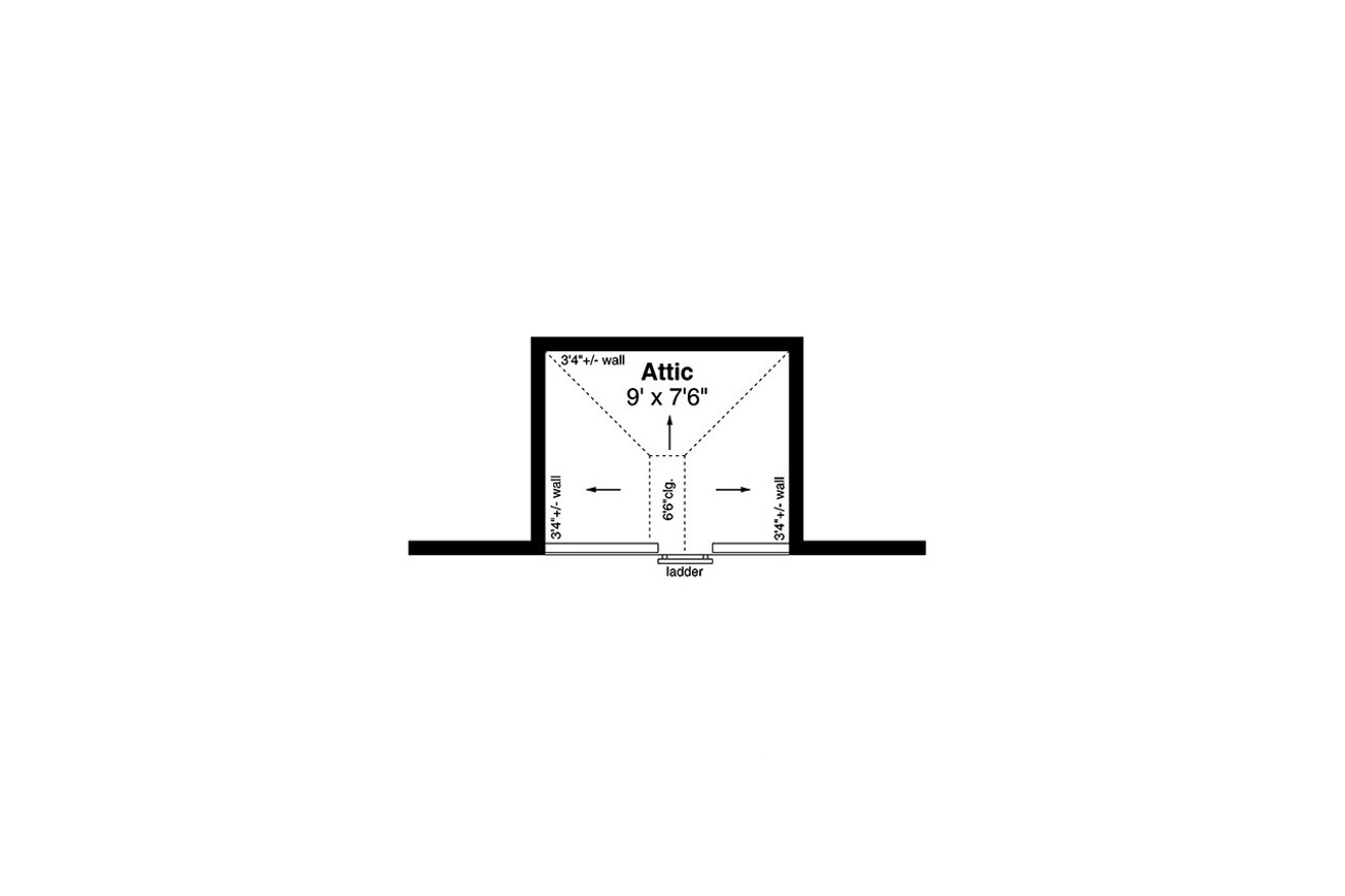 Secondary Image - Cottage House Plan - Ivy Cottage 59773 - 2nd Floor Plan