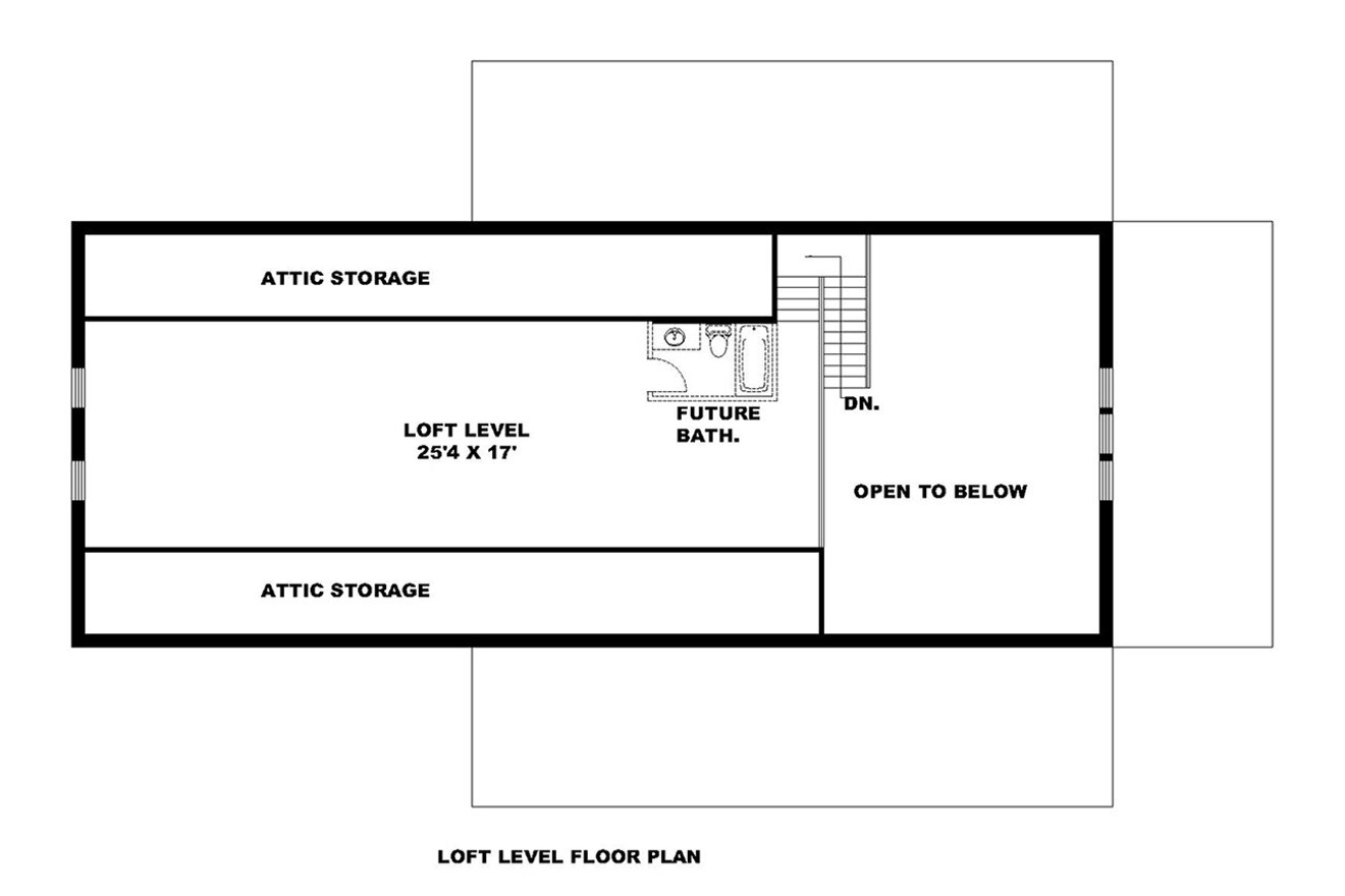 Secondary Image - Ranch House Plan - 78738 - 2nd Floor Plan