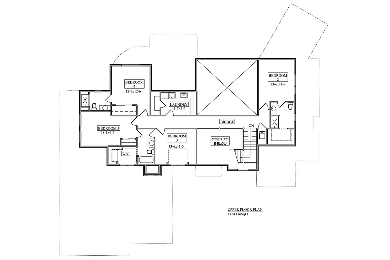 Lodge Style House Plan - Mount Avery 28552 - Basement Floor Plan