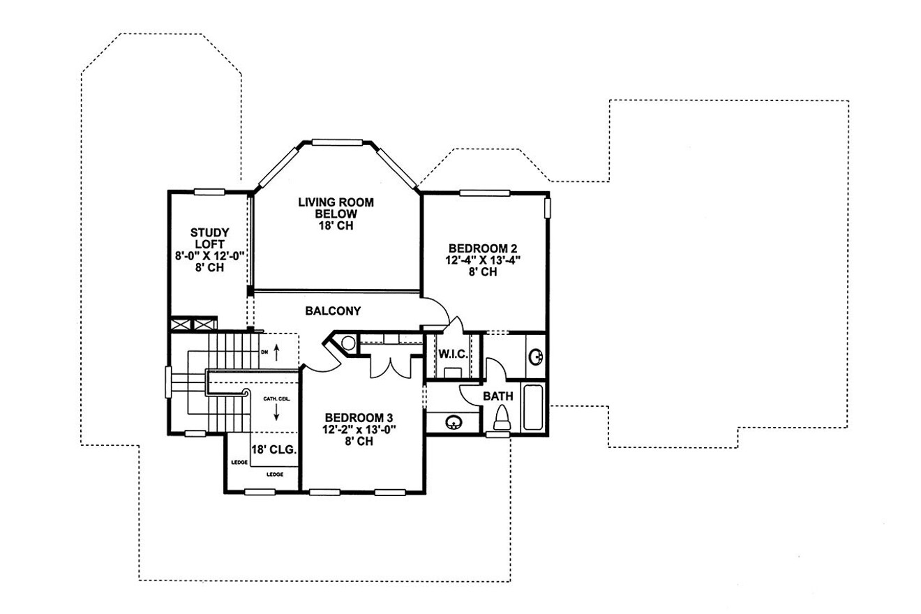 Secondary Image - Farmhouse House Plan - Troon Manor 96425 - 2nd Floor Plan