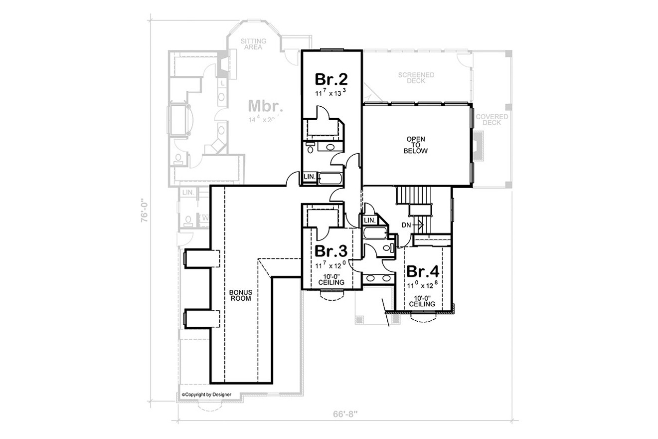 Secondary Image - European House Plan - Olsen 19793 - 2nd Floor Plan