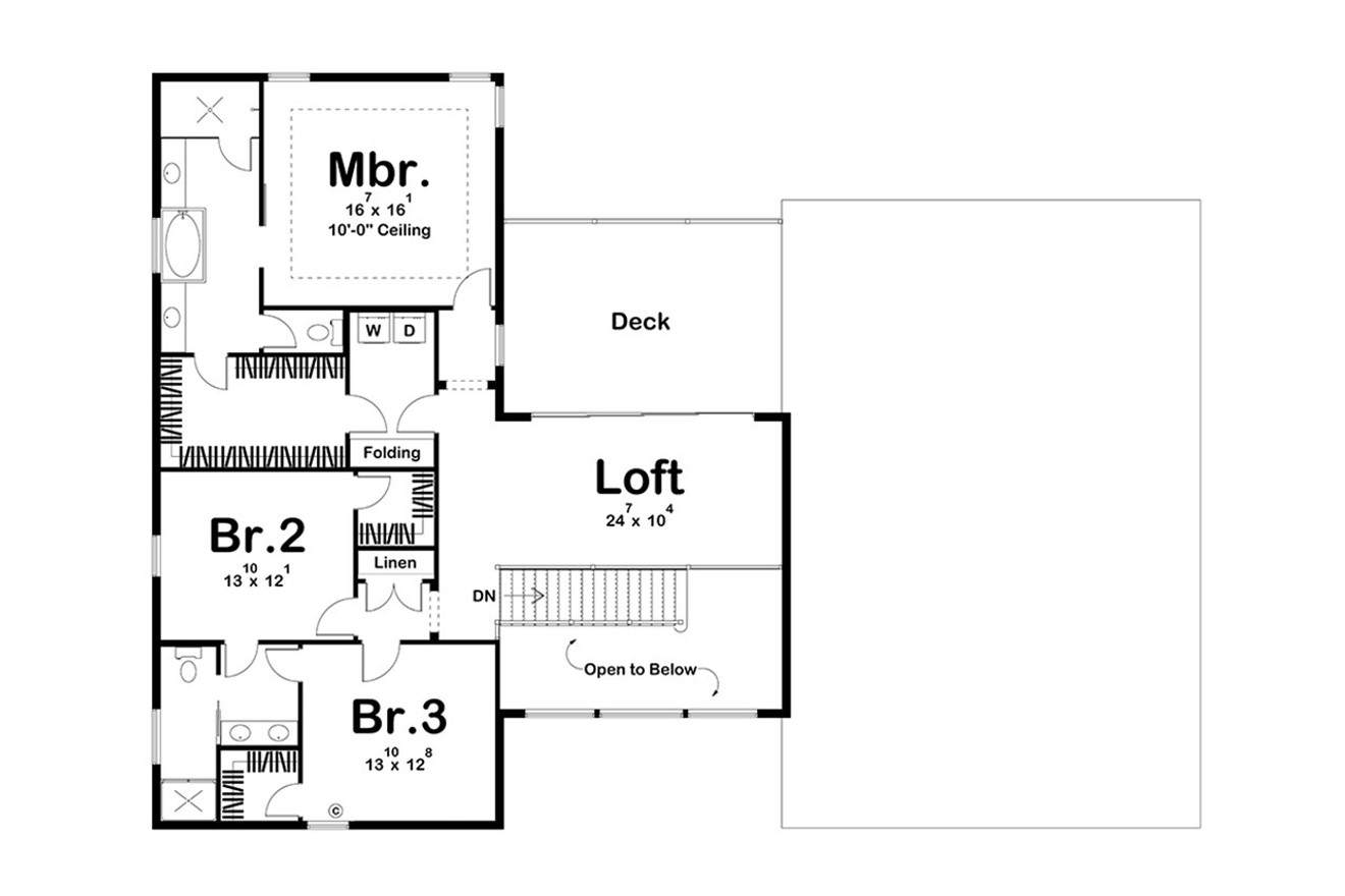 Farmhouse House Plan - Barton Creek 25902 - 2nd Floor Plan