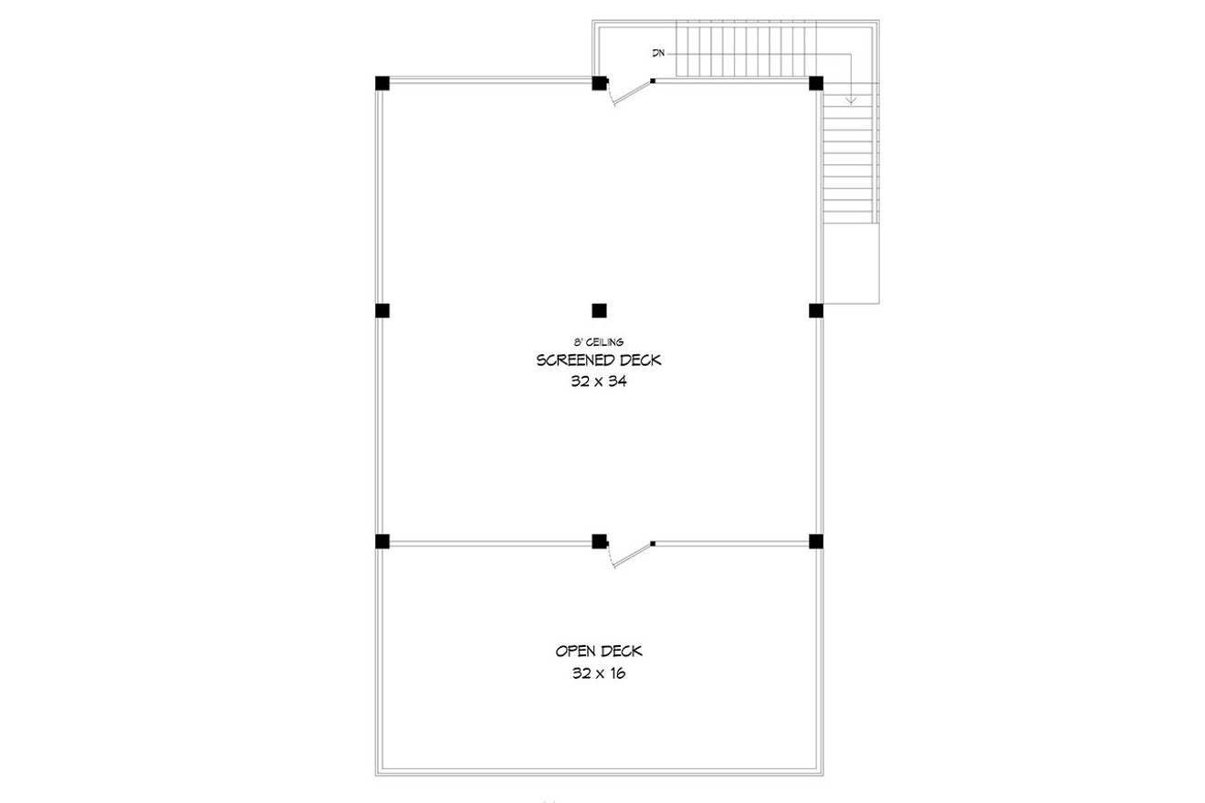 Secondary Image - Traditional House Plan - Coffee Ridge RV Port 15077 - 2nd Floor Plan