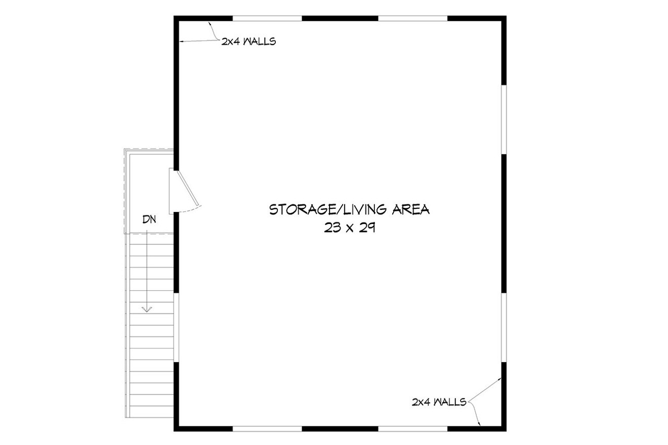Secondary Image - Traditional House Plan - Granite Falls 52096 - 2nd Floor Plan