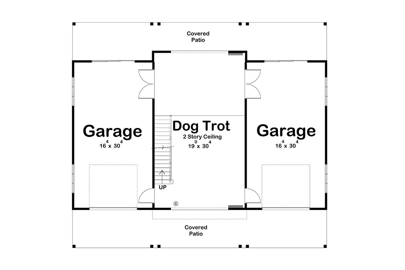 Farmhouse House Plan - Hazel 95079 - 1st Floor Plan