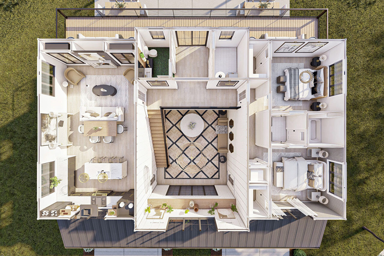 Aerial 2nd Floor Plan - Other Floor Plan