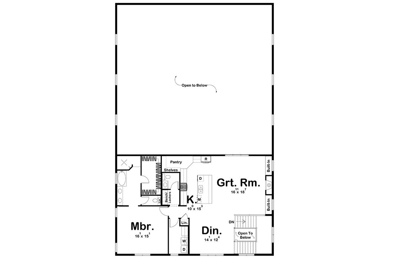 Traditional House Plan - Lockwood 95242 - 2nd Floor Plan
