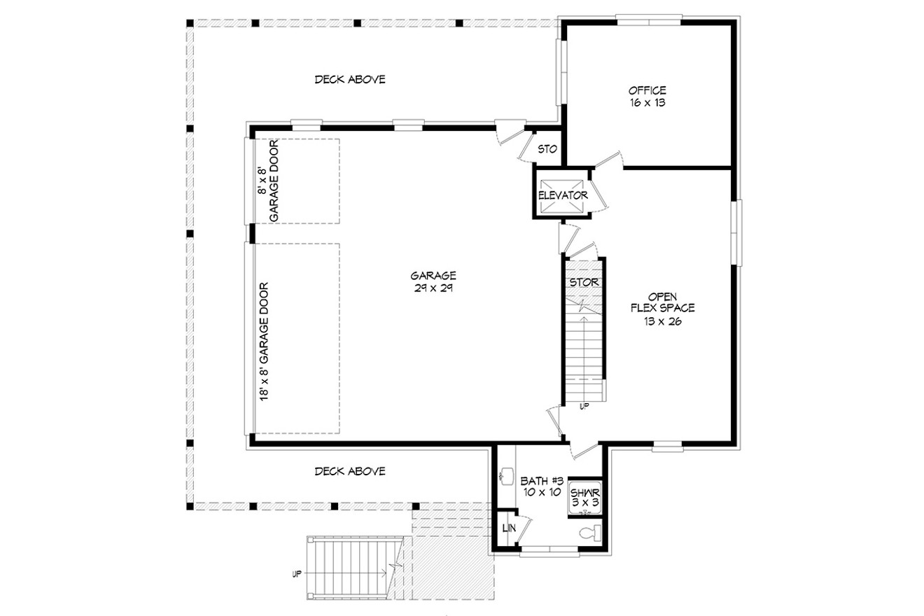 Country House Plan - Shady View 47291 - Basement Floor Plan