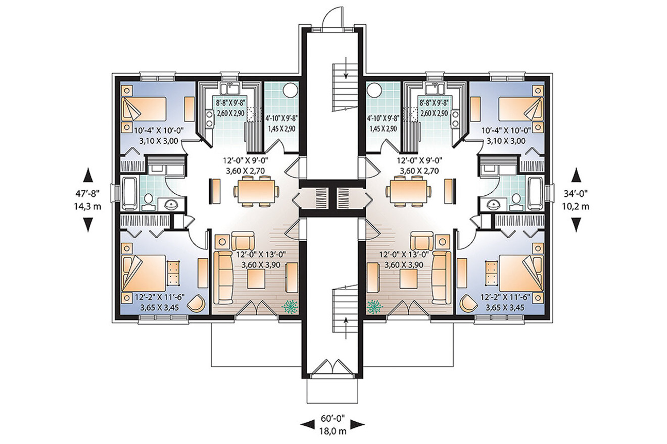 Contemporary House Plan - Attridge 93374 - 1st Floor Plan