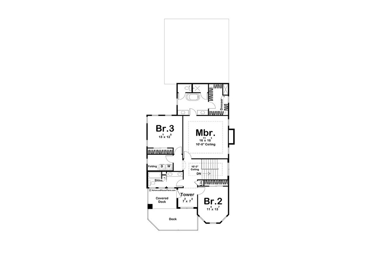 Victorian House Plan - Dorothy 64960 - 2nd Floor Plan