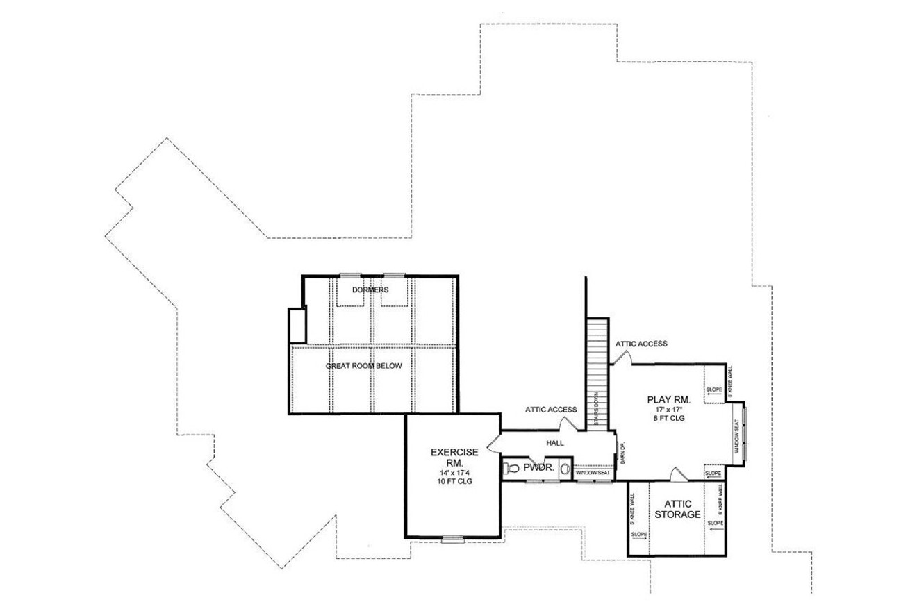 Secondary Image - Craftsman House Plan - Canyon Creek 89231 - 2nd Floor Plan