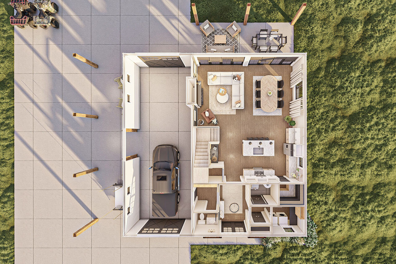 Aerial View Floor 1 - Other Floor Plan