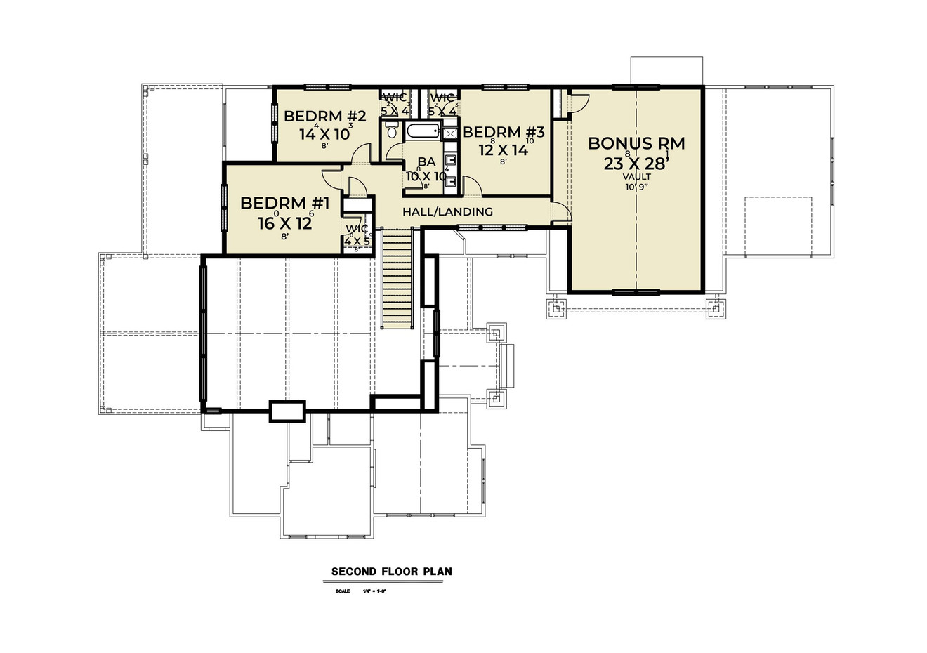 Classic House Plan - 94801 - 2nd Floor Plan