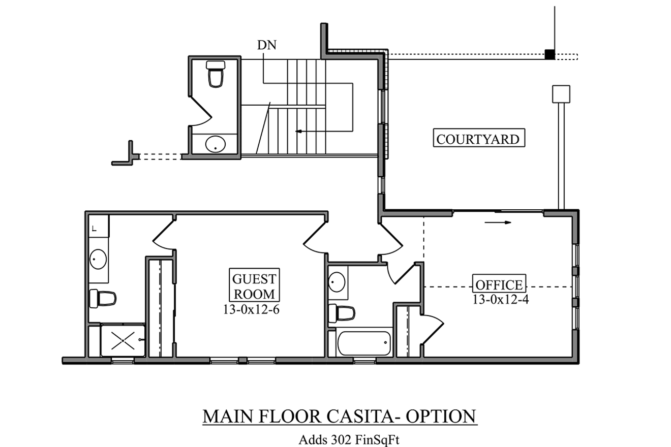 Craftsman House Plan - Stonefly 86278 - Optional Floor Plan