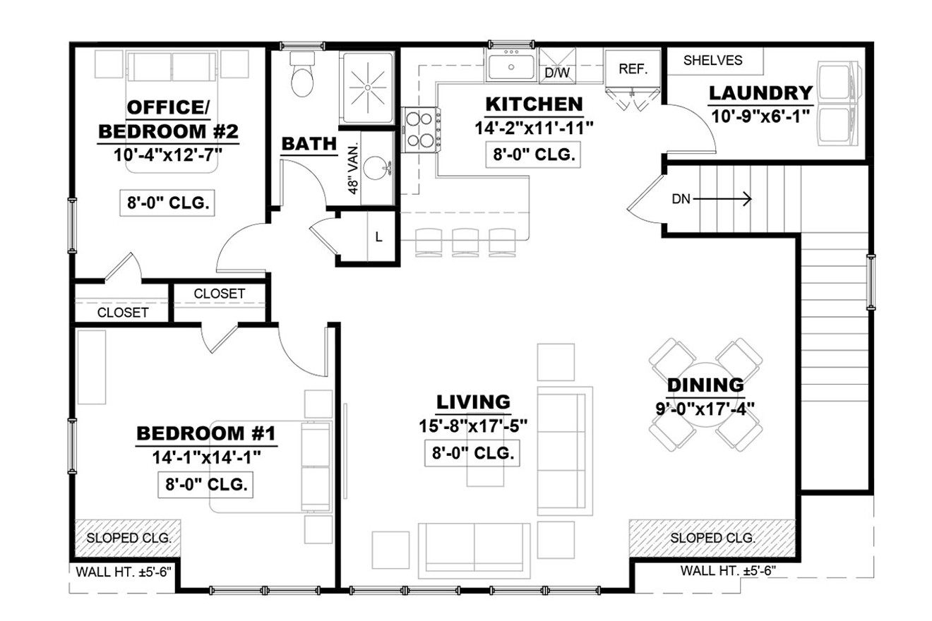 Secondary Image - Country House Plan - Freeman 2 15909 - 2nd Floor Plan